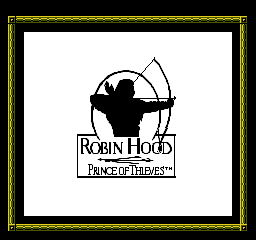 Robin Hood Prince of Thieves title screen for NES